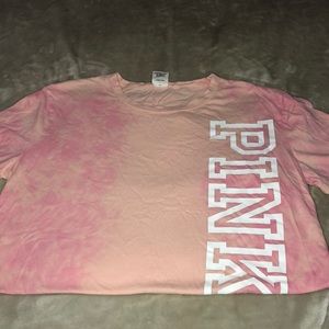 Victoria secret pink tie-dyed shirt dress